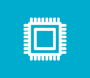 CPU white icon